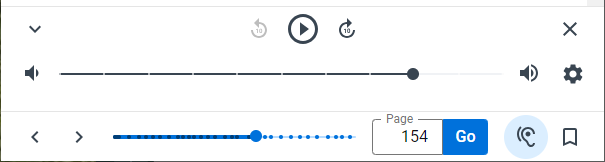 Expanded test to speech controls