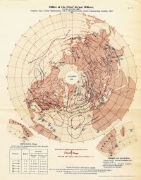 Example of monthly mean Northern Hemispshere charts found in MWR